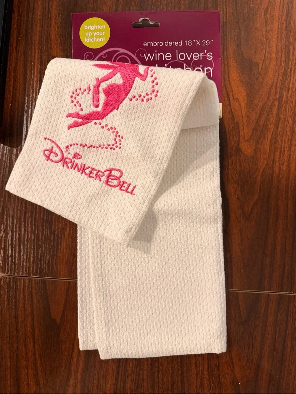 Chris’s Stuff DrinkerBell Novelty Kitchen Towel NWT 2011